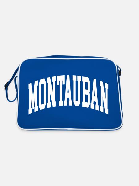 Montauban - Retro Bag - blue/white - Back