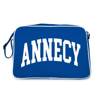 Annecy - Retro Bag - blue/white - Back