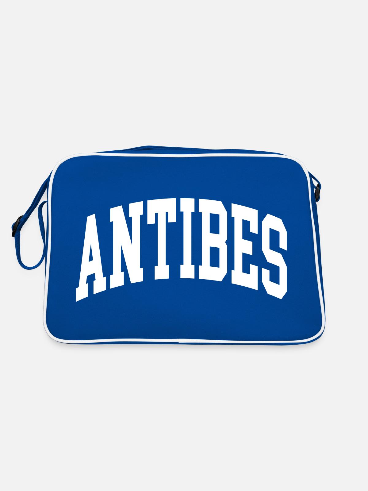 Antibes - Retro Bag - blue/white - Back