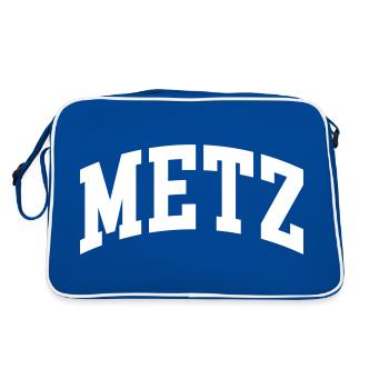 Metz - Retro Bag - blue/white - Back