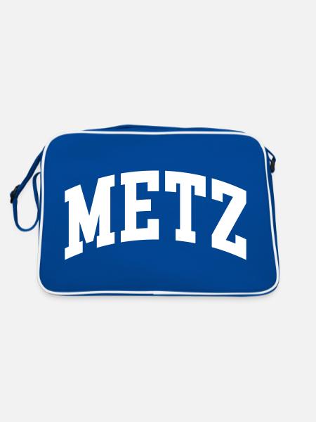 Metz - Retro Bag - blue/white - Back