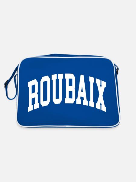 Roubaix - Retro Bag - blue/white - Back