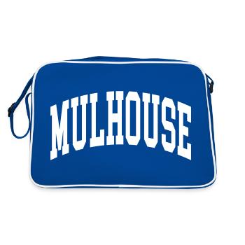 Mulhouse - Retro Bag - blue/white - Back