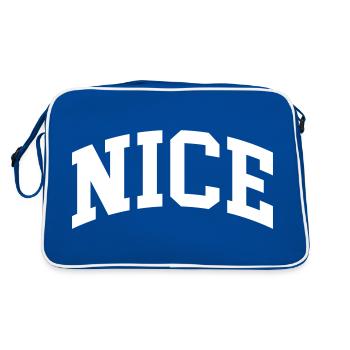 Nice - Retro Bag - blue/white - Back