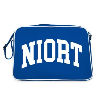 Niort - Sac Retro - bleu/blanc - Dos