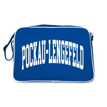 Pockau-Lengefeld - Sac Retro - bleu/blanc - Dos