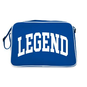Pose - Sac Retro - bleu/blanc - Dos
