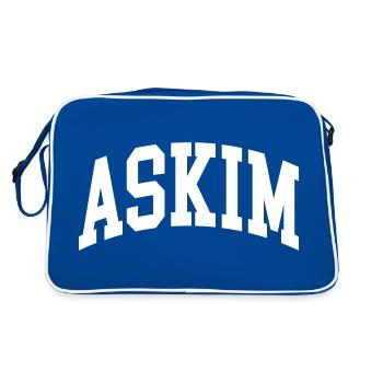 Askim - Retro Bag - blue/white - Back