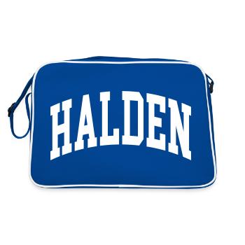 Halden - Retro Bag - blue/white - Back