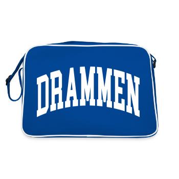 Drammen - Retro Bag - blue/white - Back
