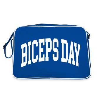 Biceps Day - Retro Bag - blue/white - Back
