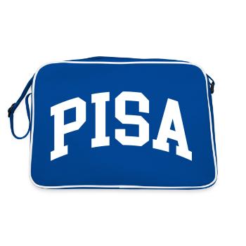 Pisa - Retro Bag - blue/white - Back