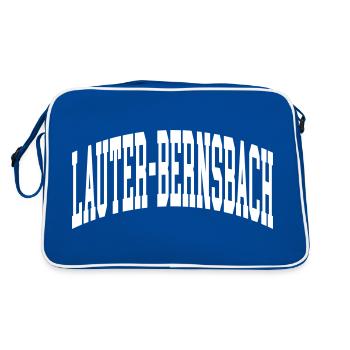 Lauter-Bernsbach - Retro Tasche - Blau/Weiß - Hinten