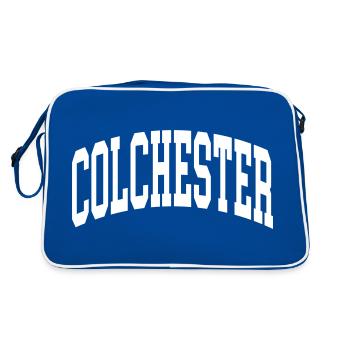 Colchester - Sac Retro - bleu/blanc - Dos