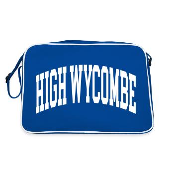 High Wycombe - Retro Tasche - Blau/Weiß - Hinten