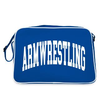 Bras de fer - Sac Retro - bleu/blanc - Dos