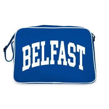 Belfast - Retro Bag - blue/white - Back