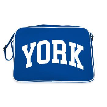 York - Sac Retro - bleu/blanc - Dos
