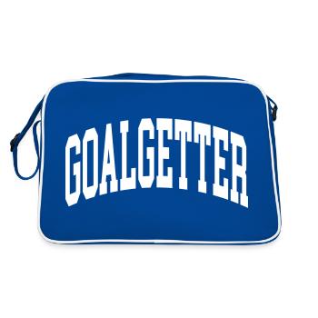 Goalgetter - Retro Tasche - Blau/Weiß - Hinten
