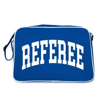 Referee - Retro Tasche - Blau/Weiß - Hinten