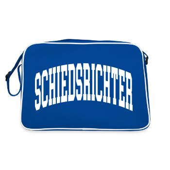 Schiedsrichter - Retro Tasche - Blau/Weiß - Hinten
