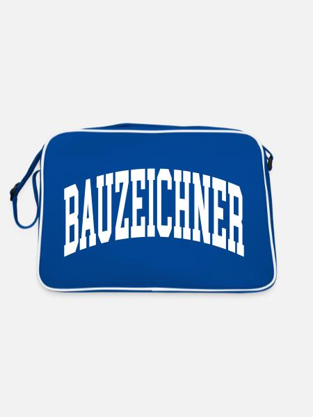 Dessinateur - Sac Retro - bleu/blanc - Dos