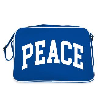 Peace - Retro Bag - blue/white - Back