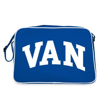 Fourgon - Sac Retro - bleu/blanc - Dos