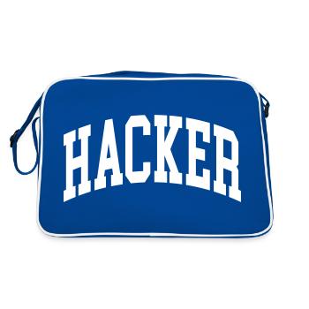 Hacker - Retro Bag - blue/white - Back