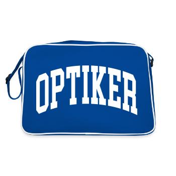 Optiker - Retro Tasche - Blau/Weiß - Hinten