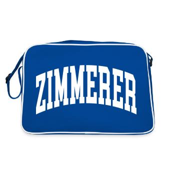 Zimmerer - Retro Tasche - Blau/Weiß - Hinten