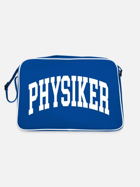 Physiker - Retro Tasche - Blau/Weiß - Hinten