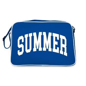 Summer - Retro Tasche - Blau/Weiß - Hinten