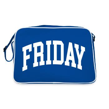 Vendredi - Sac Retro - bleu/blanc - Dos