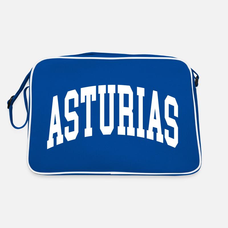 Asturias - Retro Tasche - Blau/Weiß