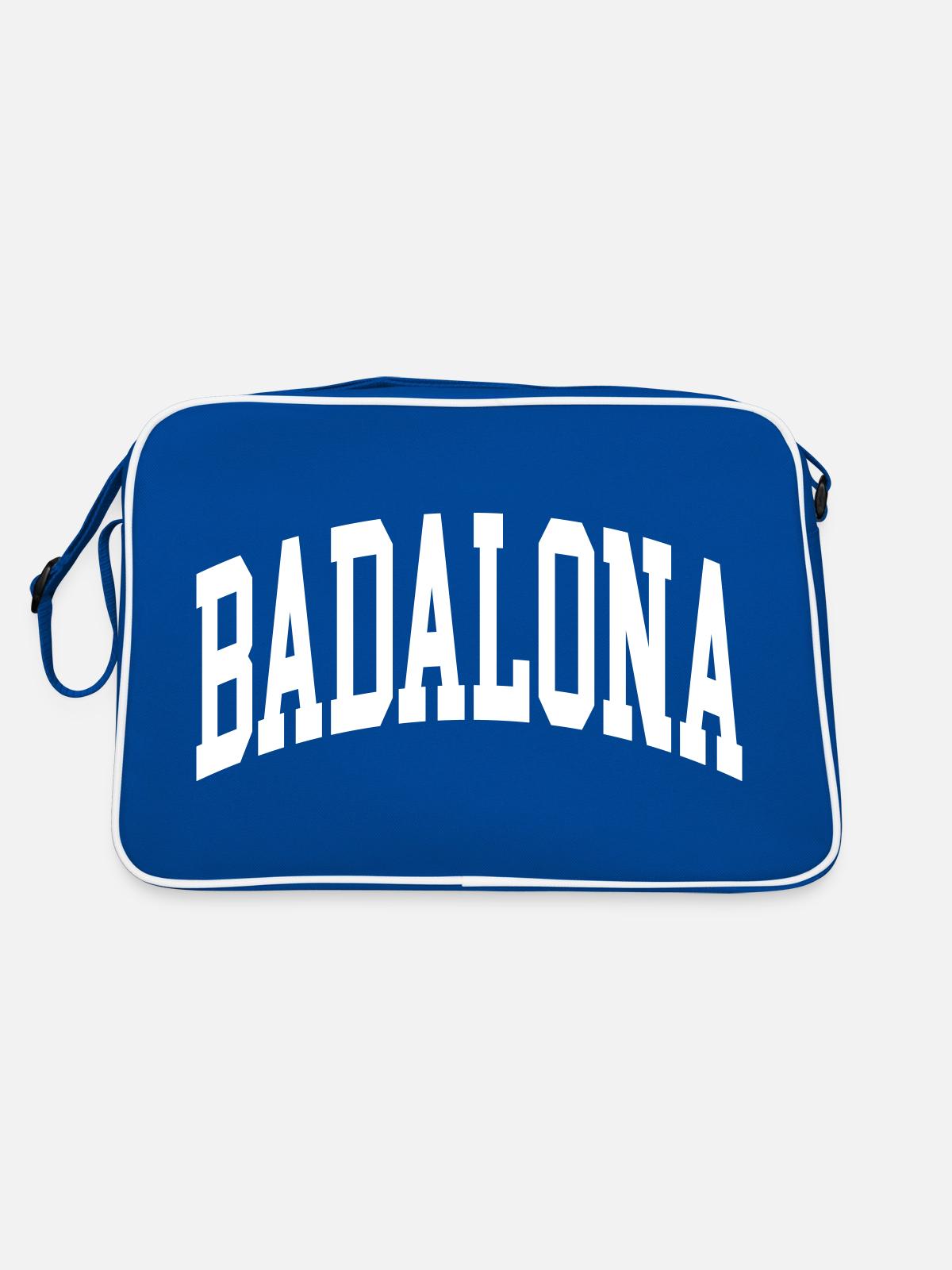 Badalona - Retro Bag - blue/white - Back
