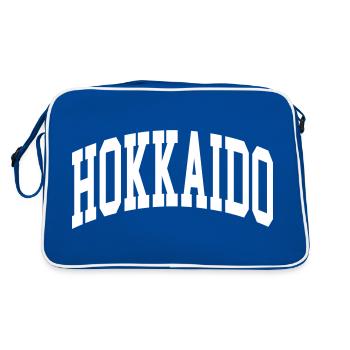 Hokkaido - Retro Tasche - Blau/Weiß - Hinten