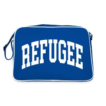 Réfugié - Sac Retro - bleu/blanc - Dos