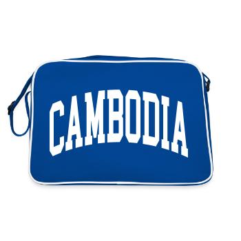 Cambodge - Sac Retro - bleu/blanc - Dos