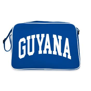 Guyana - Sac Retro - bleu/blanc - Dos