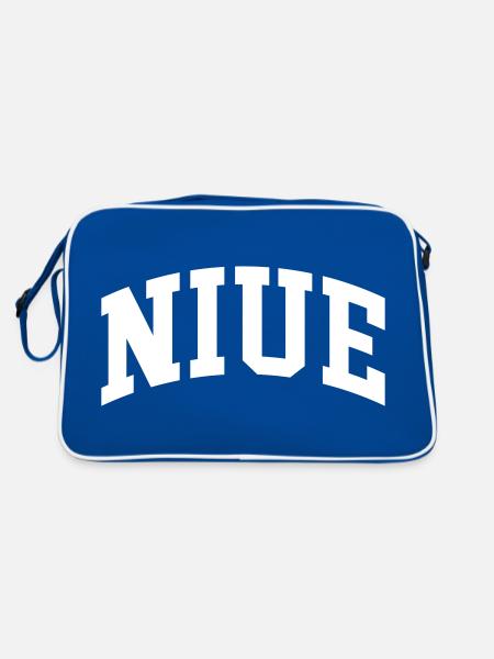 Nioué - Sac Retro - bleu/blanc - Dos