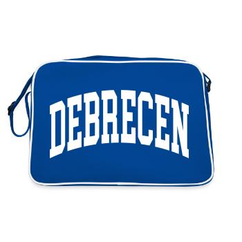 Debrecen - Retro Tasche - Blau/Weiß - Hinten