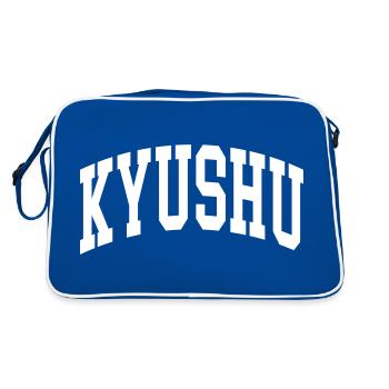 Kyushu - Sac Retro - bleu/blanc - Dos