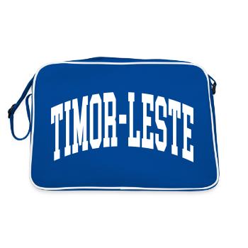 Timor oriental - Sac Retro - bleu/blanc - Dos