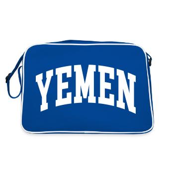 Yémen - Sac Retro - bleu/blanc - Dos