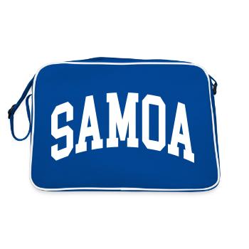 Samoa - Sac Retro - bleu/blanc - Dos