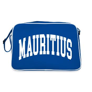 Mauritius - Retro Tasche - Blau/Weiß - Hinten