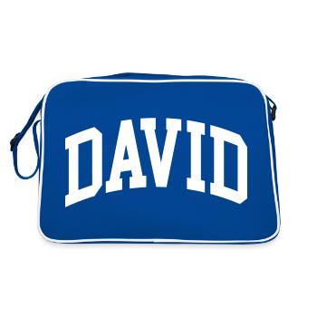 David - Retro Bag - blue/white - Back