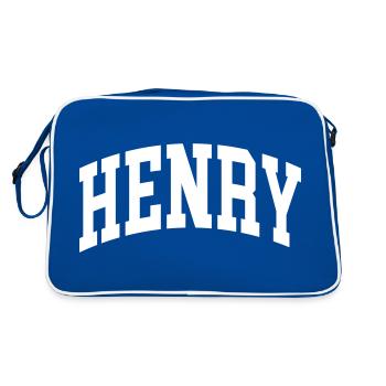 Henry - Sac Retro - bleu/blanc - Dos