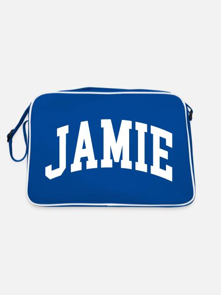 Jamie - Retro Bag - blue/white - Back